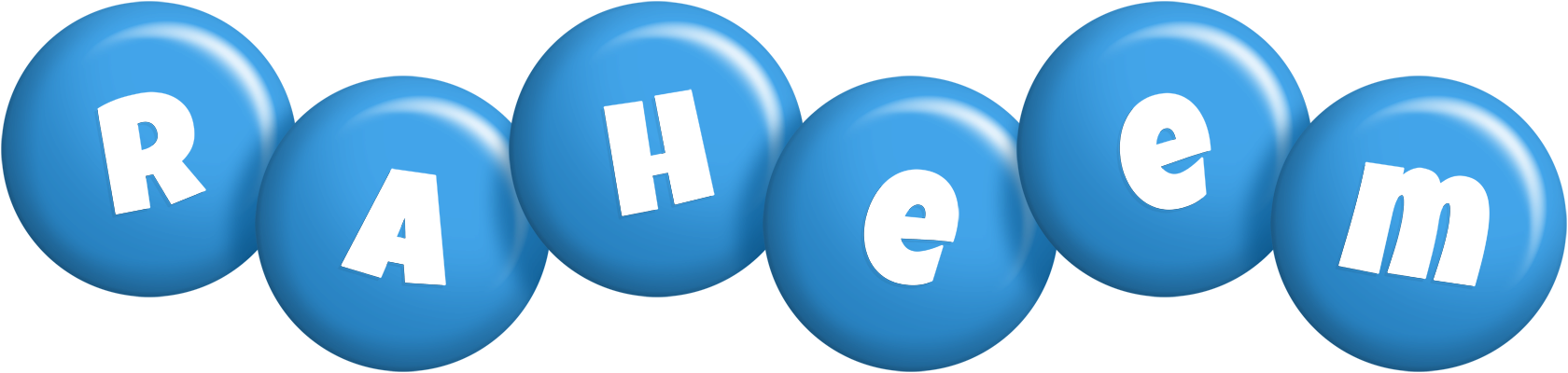 Raheem candy-blue logo