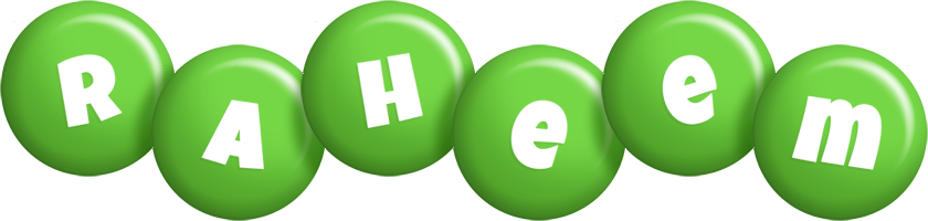 Raheem candy-green logo