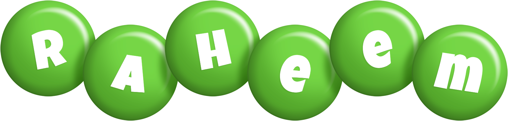 Raheem candy-green logo