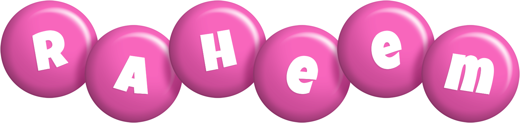 Raheem candy-pink logo