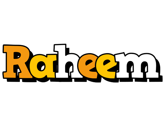 Raheem cartoon logo