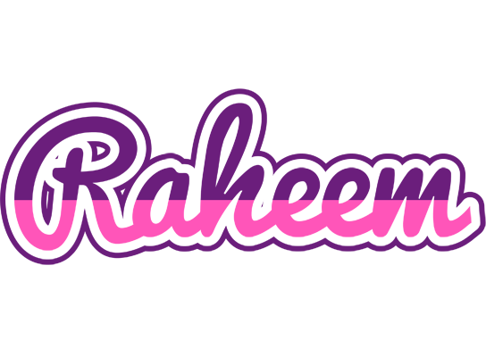 Raheem cheerful logo
