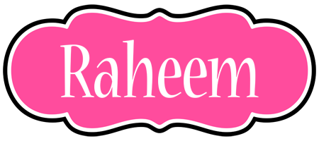 Raheem invitation logo