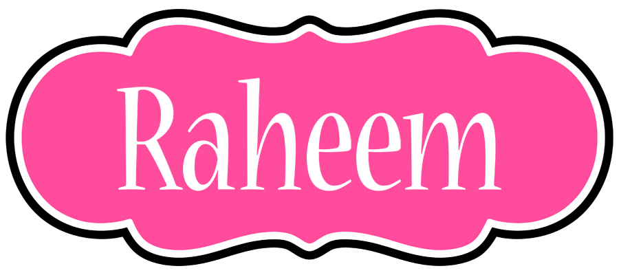 Raheem invitation logo