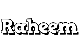 Raheem snowing logo
