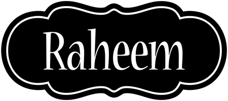 Raheem welcome logo