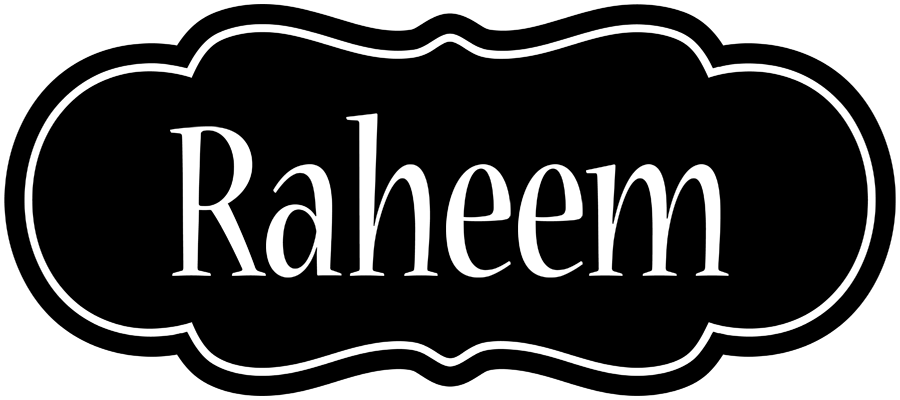 Raheem welcome logo