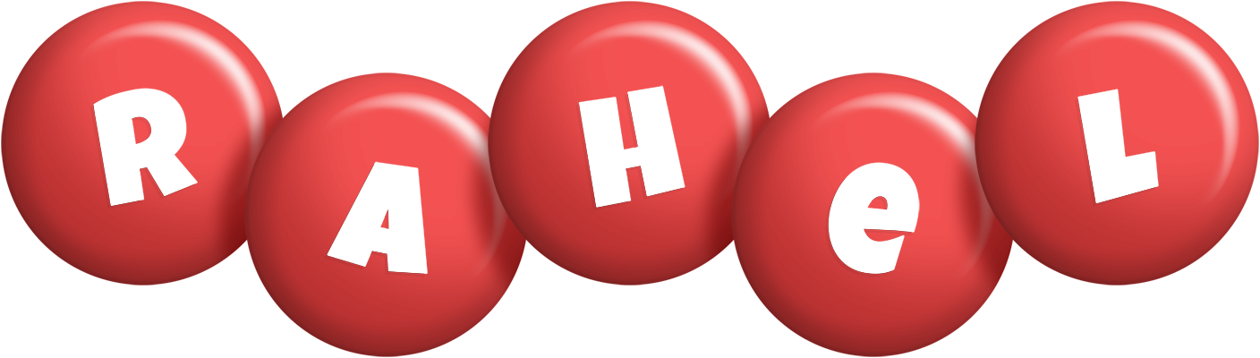 Rahel candy-red logo