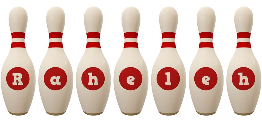 Raheleh bowling-pin logo