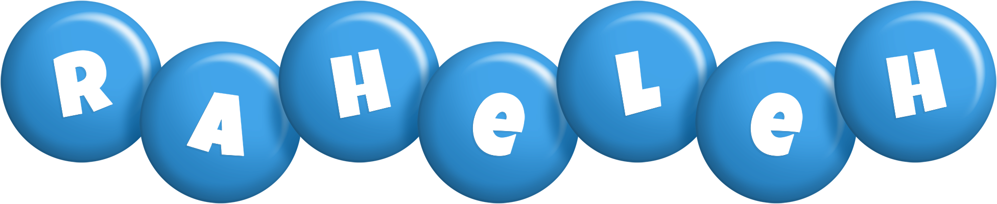 Raheleh candy-blue logo