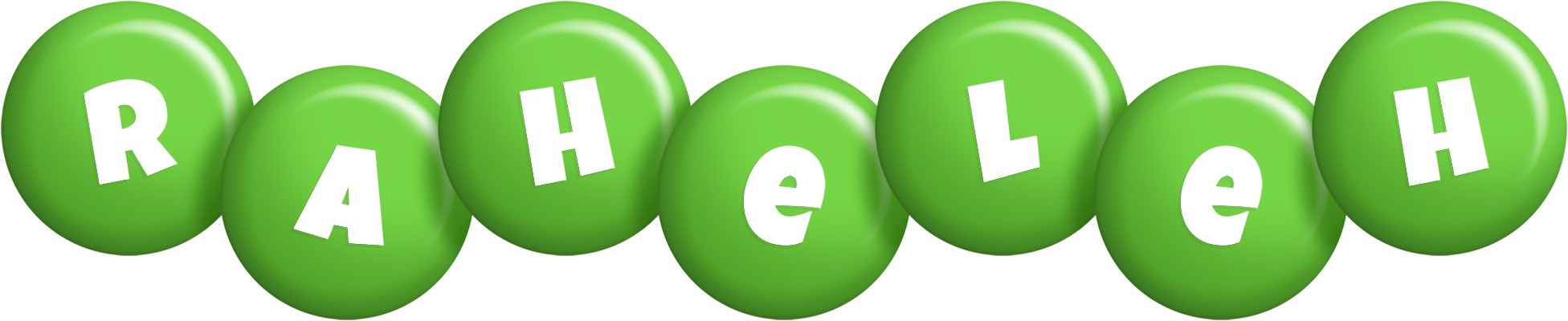 Raheleh candy-green logo