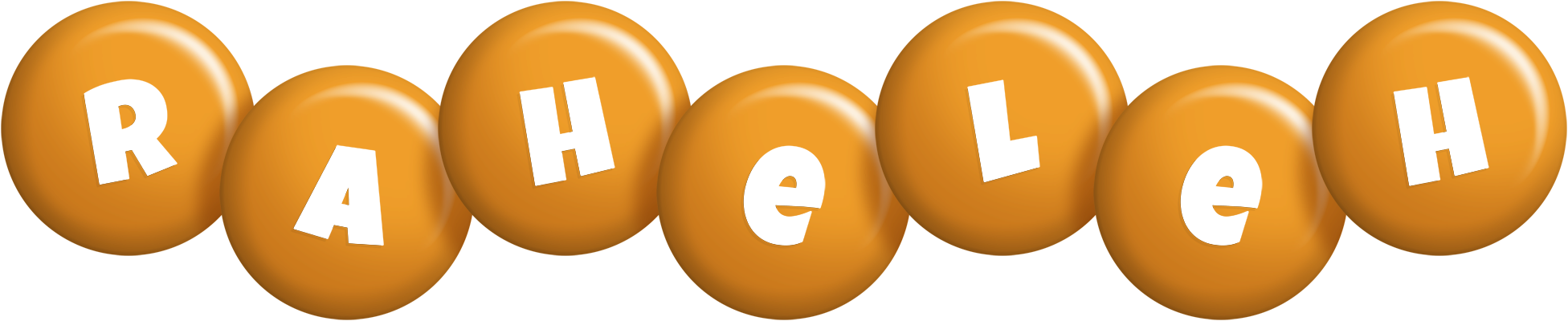 Raheleh candy-orange logo