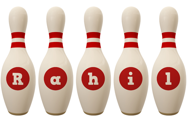 Rahil bowling-pin logo