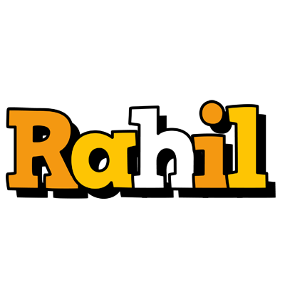 Rahil cartoon logo