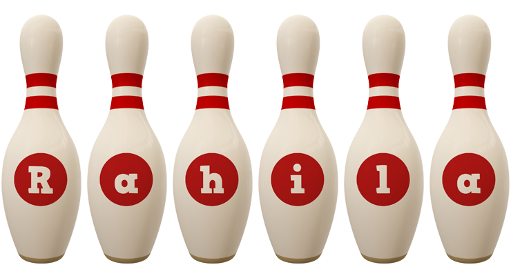 Rahila bowling-pin logo