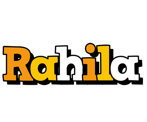 Rahila cartoon logo
