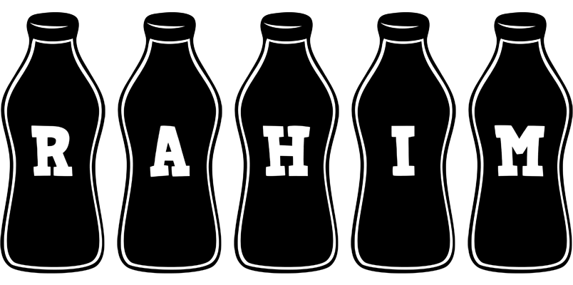 Rahim bottle logo