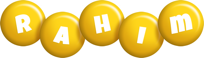 Rahim candy-yellow logo
