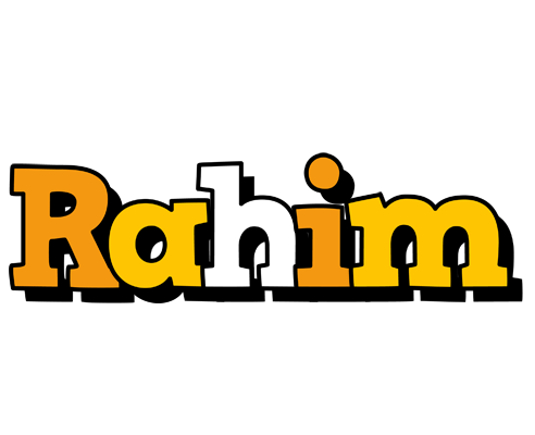 Rahim cartoon logo
