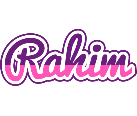 Rahim cheerful logo