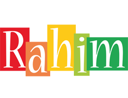 Rahim colors logo