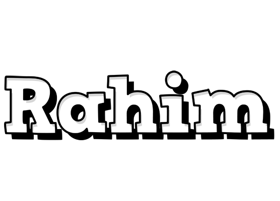 Rahim snowing logo