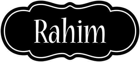 Rahim welcome logo