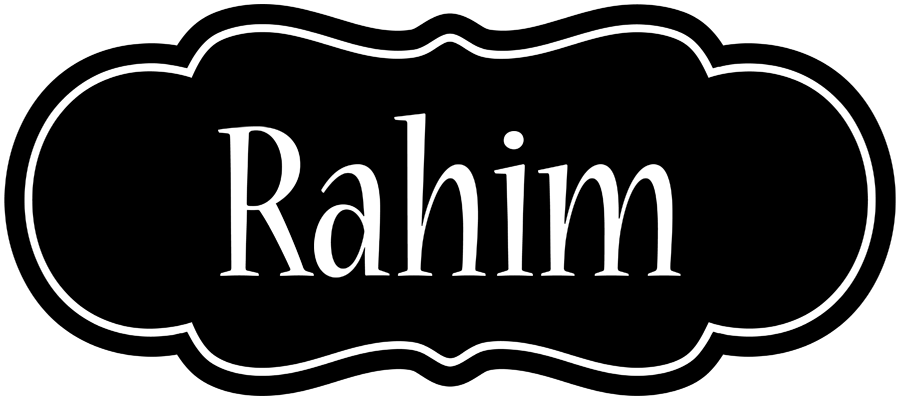 Rahim welcome logo