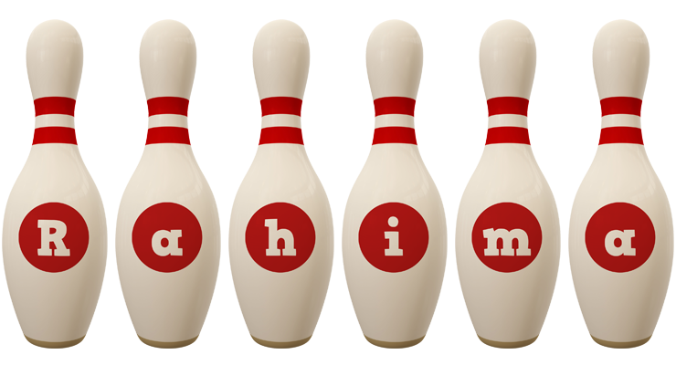 Rahima bowling-pin logo