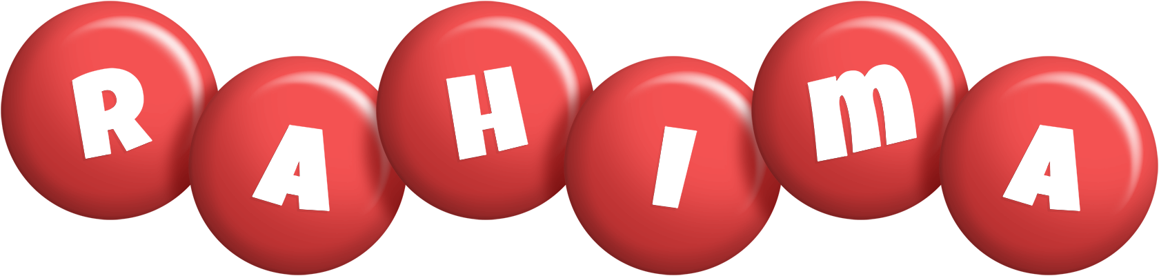 Rahima candy-red logo