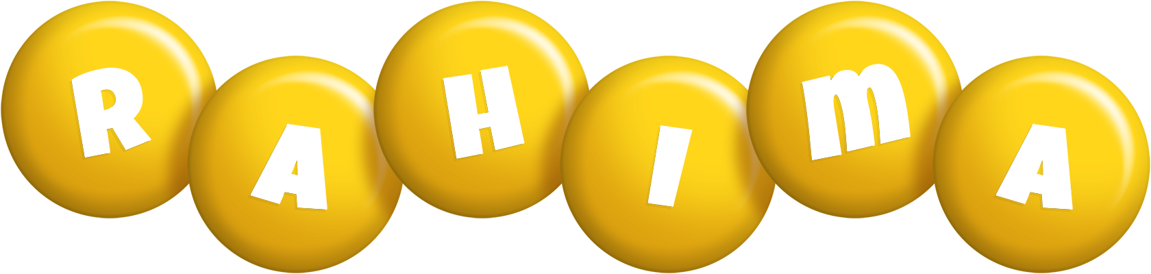 Rahima candy-yellow logo