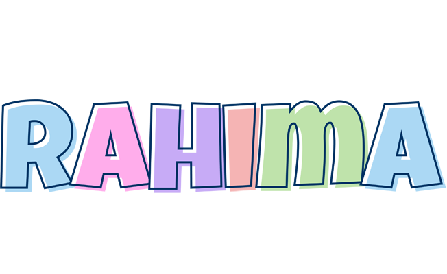 Rahima pastel logo