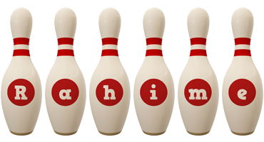 Rahime bowling-pin logo