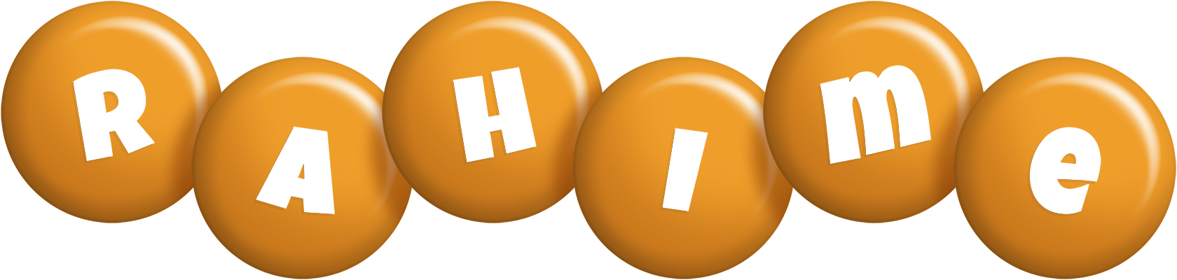 Rahime candy-orange logo