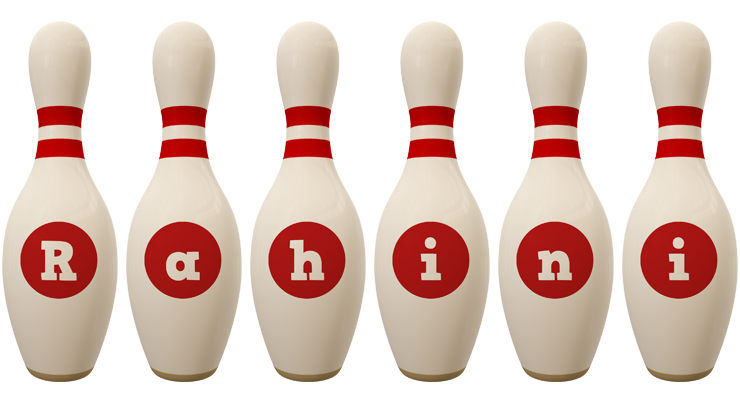 Rahini bowling-pin logo