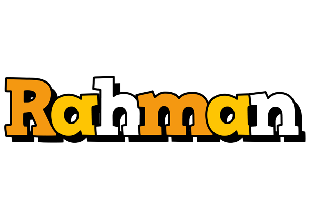 Rahman cartoon logo