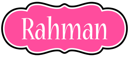Rahman invitation logo