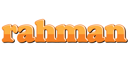 Rahman orange logo