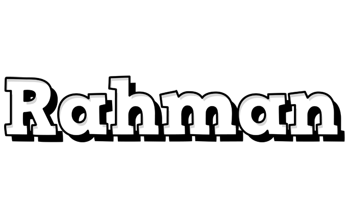 Rahman snowing logo
