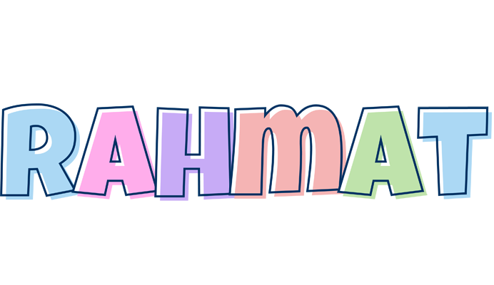 Rahmat pastel logo