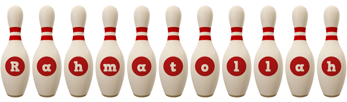 Rahmatollah bowling-pin logo