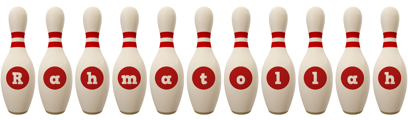 Rahmatollah bowling-pin logo