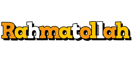 Rahmatollah cartoon logo