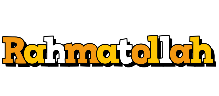 Rahmatollah cartoon logo