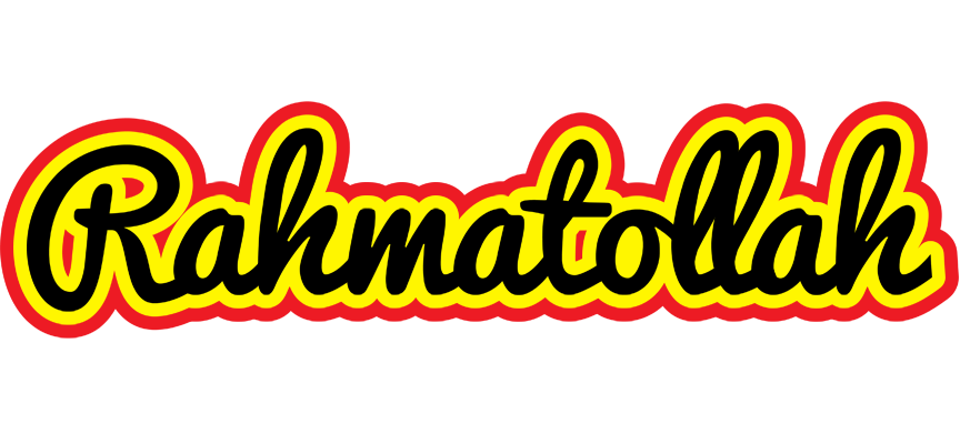 Rahmatollah flaming logo