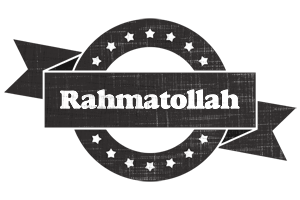 Rahmatollah grunge logo