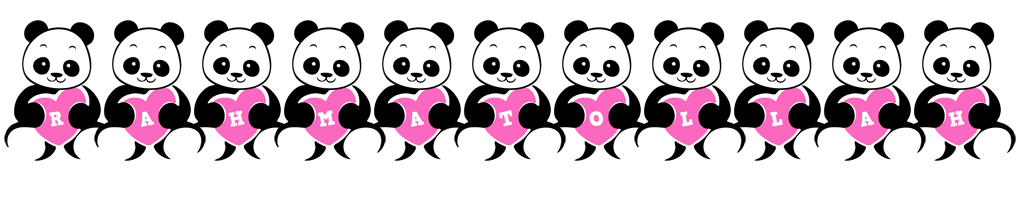 Rahmatollah love-panda logo