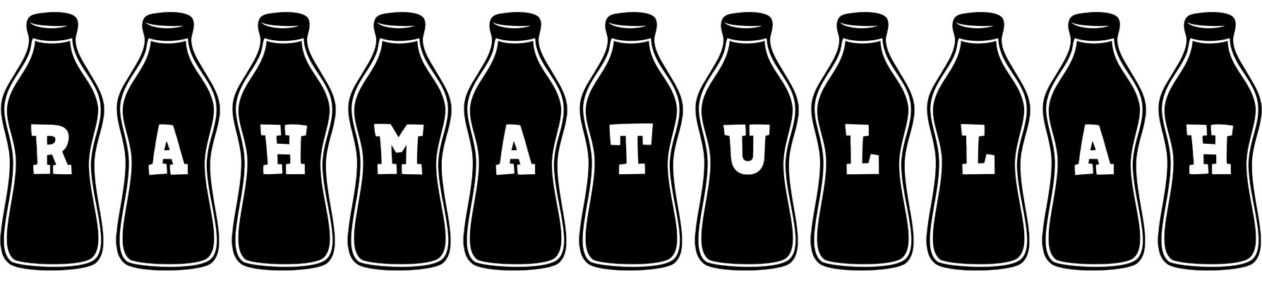 Rahmatullah bottle logo