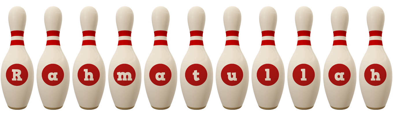 Rahmatullah bowling-pin logo