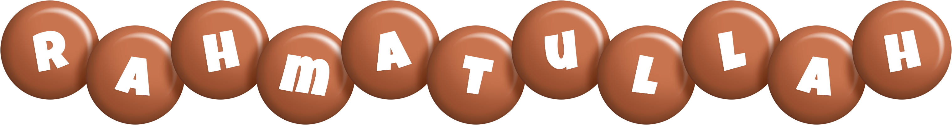 Rahmatullah candy-brown logo